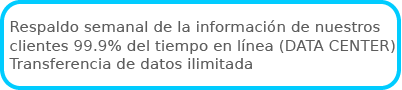 Respaldo información